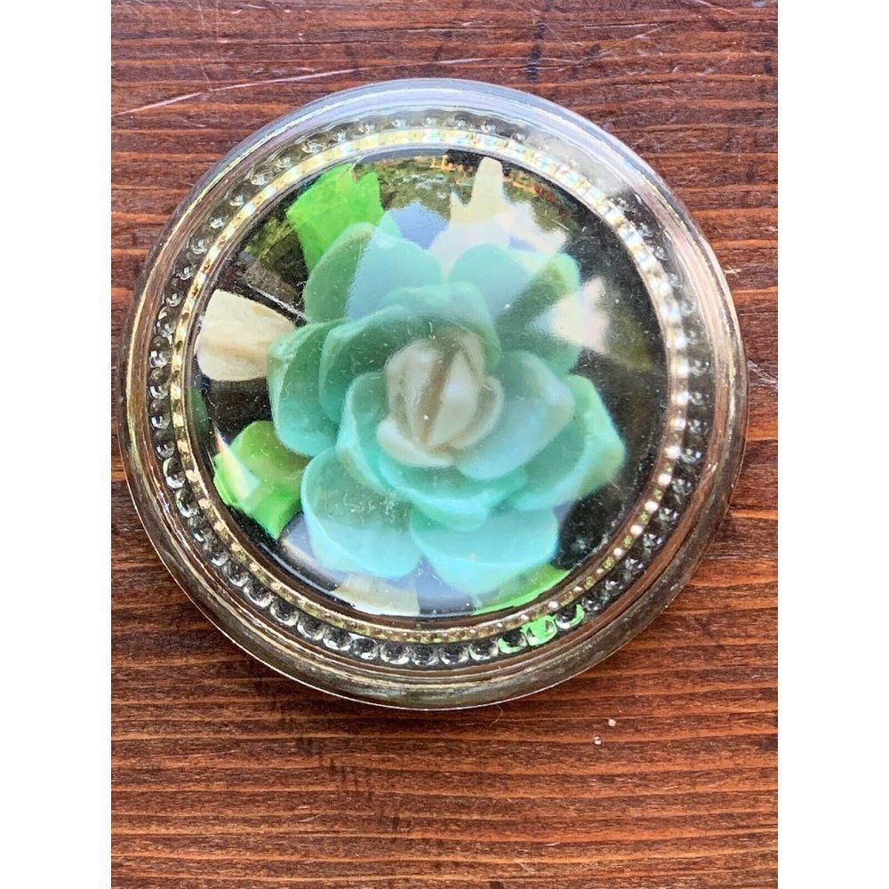 Rare MCM Art Glass Flower Paperweight